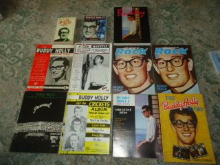 Joblot X11 Rare Buddy Holly Books,  Dvd,  Album Ephemera Rock On Autobiography Sheet