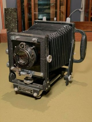 Rare Brand Camera Co.  4x5 1535 - Press & View Camera W/ Schneider 4.  5,  16.  5cm