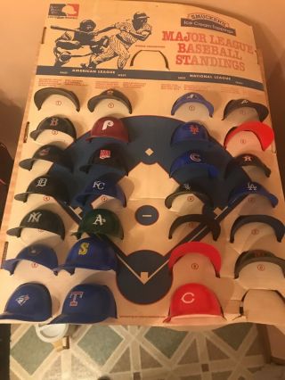 1977 Smuckers Ice Cream Major League Baseball Mini Helmet Store Display Rare