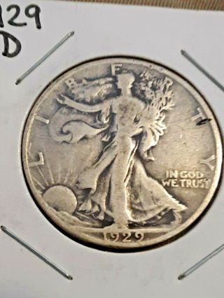 Semi Rare 1929d Walking Liberty Half 1 Mil Minted