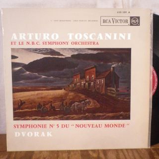 Rare Arturo Toscanini Dvorak World Symphony Lp Rca France 1950 