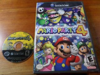 Mario Party 4 (nintendo Gamecube) Game Wii Luigi Peach Wario Yoshi Rare