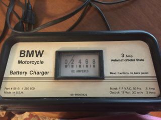 Rare Vintage Bmw Motorcycle Battery Charger
