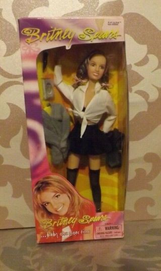 Very Rare Britney Spears 12 " Doll (barbie Size) Baby One More Time 1999