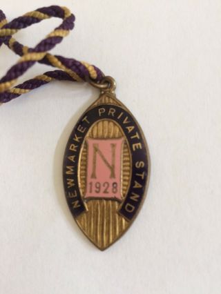 Rare Newmarket Private Stand 1928 With Cord And Numbered