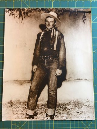 Vtg Photograph Of John Wayne,  Black & White,  1930’s,  (handsome Guy) Rare