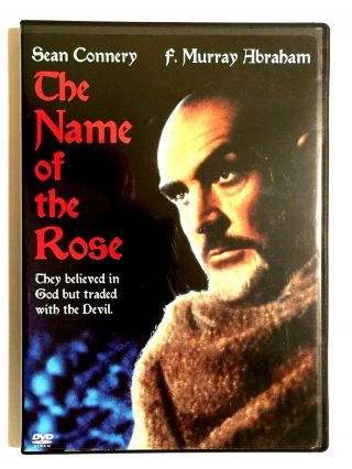 The Name Of The Rose Dvd Sean Connery Rare Out Of Print Cult Classic Near