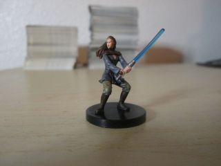 Star Wars Miniature Jaina Solo,  Very Rare,  Champions Of The Force 54/60,  W/ Card