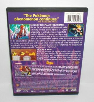 POKEMON 3 - THE MOVIE: SPELL OF THE UNOWN DVD Animated Movie RARE & OOP 3