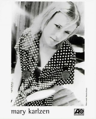 Mary Karlzen Vintage 8x10 Publicity Press Photo Rare Portrait 02