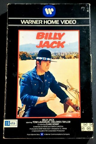 Billy Jack Betamax Beta 1980 Warner Home Video Big Box Very Rare Tom Laughlin
