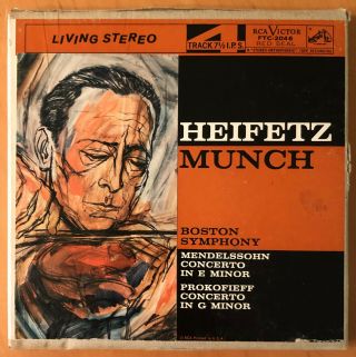 Rca Living Stereo Reel - To - Reel Heifetz/ Munch Mendelssohn / Prokofiev Rare Ex