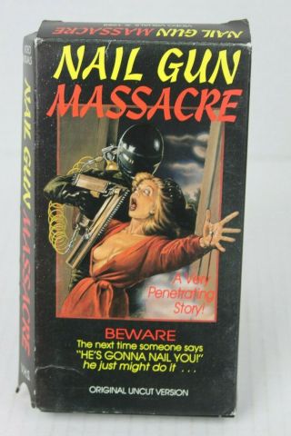 Nail Gun Massacre Vhs 1980 
