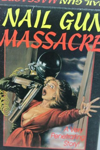 Nail Gun Massacre VHS 1980 ' s Horror Uncut Version RARE FIND 2