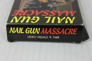 Nail Gun Massacre VHS 1980 ' s Horror Uncut Version RARE FIND 3