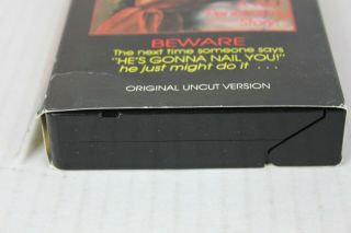 Nail Gun Massacre VHS 1980 ' s Horror Uncut Version RARE FIND 5