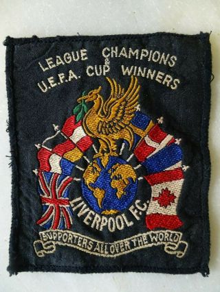 Rare 1970s Liverpool Football Club Embroidered Blazer Pocket Badge Patch