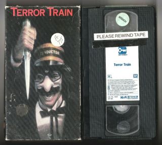 Terror Train Vhs Video Key Video Jamie Lee Curtis David Copperfield Rare Htf