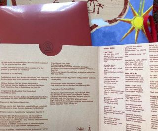 PAUL McCARTNEY CD & COLOR BIO Egypt Station Concertina PROMO Rare BEATLES 3