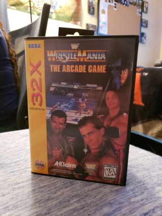 Wwf Wrestlemania: The Arcade Game (sega 32x,  1995) Rare Cib
