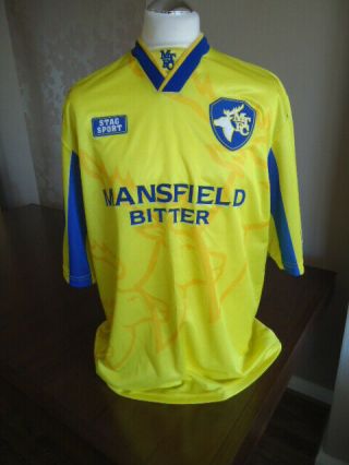 Mansfield Town 1995 Stag Sport Home Shirt Extra Large Rare Old Vintage