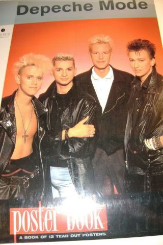Rare Depeche Mode Book Of 12 Tear Out Poster By Mick Saint Michel 12 " X 17 "