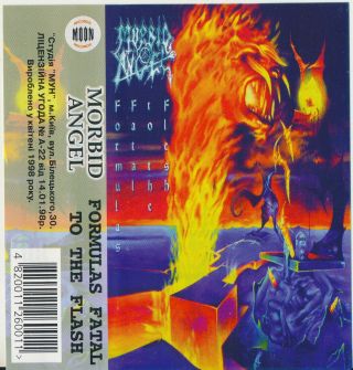 Morbid Angel ‎formulas Fatal To The Flesh 1998 Ukraine Moon Rare Cassette