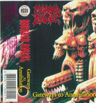 Morbid Angel ‎gateways To Annihilation 2000 Ukraine Moon Records Rare Cassette