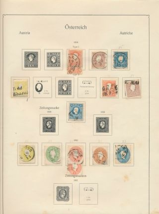 Osterreich • Very Early And Rare Stamps From Austria 1850 - 1920.