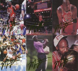 Michael Jordan 6 Card Set Rare Michael Jordan Fan Club Set Rare