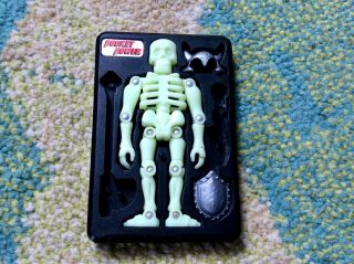 Sega Pocket Power Glo Bones 1988 Incomplete Glow In Dark Skeleton Rare