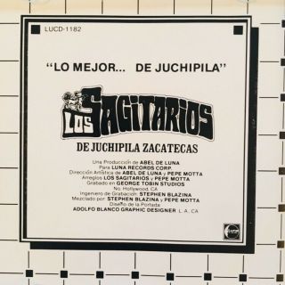 LOS SAGITARIOS - LO MEJOR DE JUCHIPILA (CD,  1989) ULTRA RARE Latin Spanish Lang 6