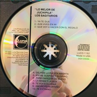 LOS SAGITARIOS - LO MEJOR DE JUCHIPILA (CD,  1989) ULTRA RARE Latin Spanish Lang 7