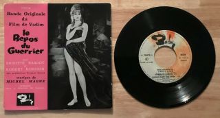 Rare French Ep Soundtrack Le Repos Du Guerrier Brigitte Bardot