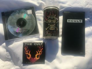 The Cult Rare Electric Promo Beer Soda Pop Can 1987 with 3 CDs 3