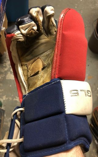 Vintage Koho GL5 Gloves 1980s Rare York Rangers CCM Bauer 3