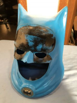 Vtg Batman Ideal Movie Joker Dc Mask Helmet Rare 1966 Bat Figure