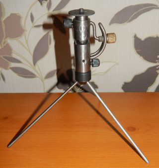 Rare Vintage Engineered Camera Desk Tripod " No 1 " Maker " M.  E "