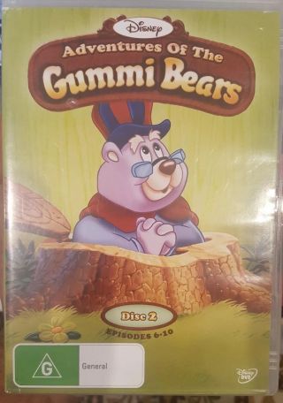 Disney Adventures Of The Gummi Bears 2 Rare Deleted Dvd Cartoon Animation Series