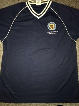 Scotland Retro Home Shirt 1982 World Cup X - Large Rare