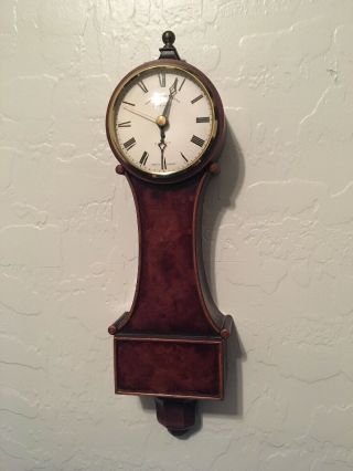 Small Banjo Wall Clock By John Moore And Sons Clerkenwell London Rare