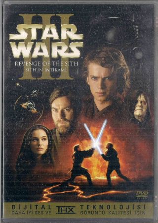 Star Wars: 3 Revenge Of The Sith Rare Turkish Hard To Find Dvd