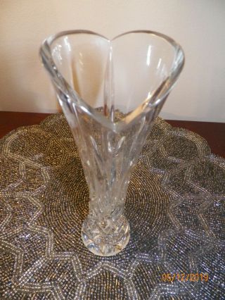 Rare Waterford Crystal Sweetheart Heart Shape Bud Vase,  7 1/2 "