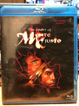 The Count Of Monte Cristo (blu - Ray Single Disc) Rare Oop Caviezel