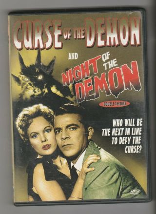 Curse Of The Demon & Night Of The Demon Double Feature Dvd Rare With Insert
