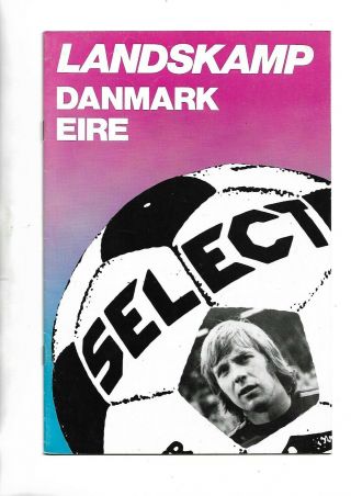 24/5/78 Rare Nations Cup Denmark V Rep Of Ireland