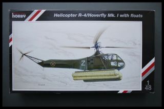 Rare Special - Hobby R - 4/ Hoverfly Mk.  1 Helicopter With Floats Kit 1/48 Scale