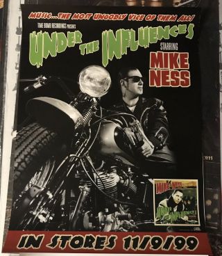 Social Distortion Mike Ness Rare 1999 Promo Poster For Under Cd W/ Release Date