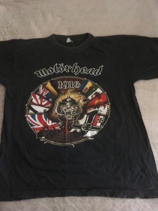 Motorhead Rare 1916 Tour Shirt 1991 Item (lemmy)