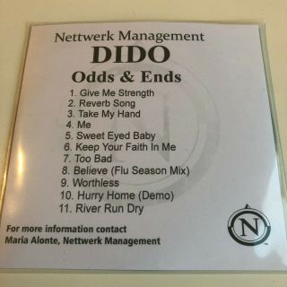 Cd Promo Dido " Odds & Ends " Very Rare Album Not Previously Released Tracks